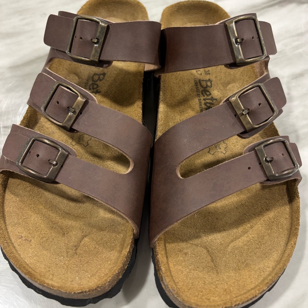BETUKA BY BIRKENSTOCK Brown Leather Sandals